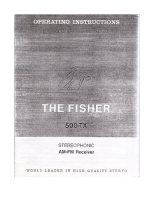 Fisher 500-TX - Owners Manual
